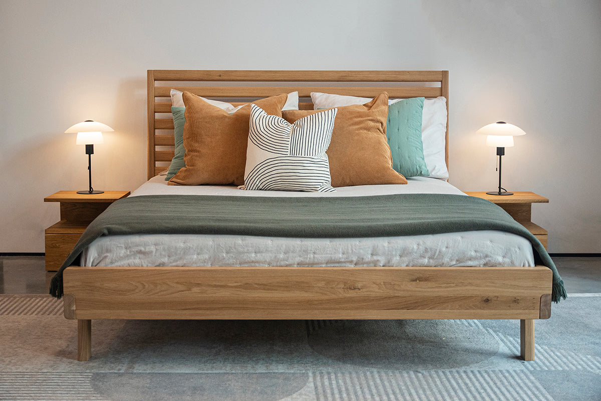 Kiko Oak Bed - WOO .Design