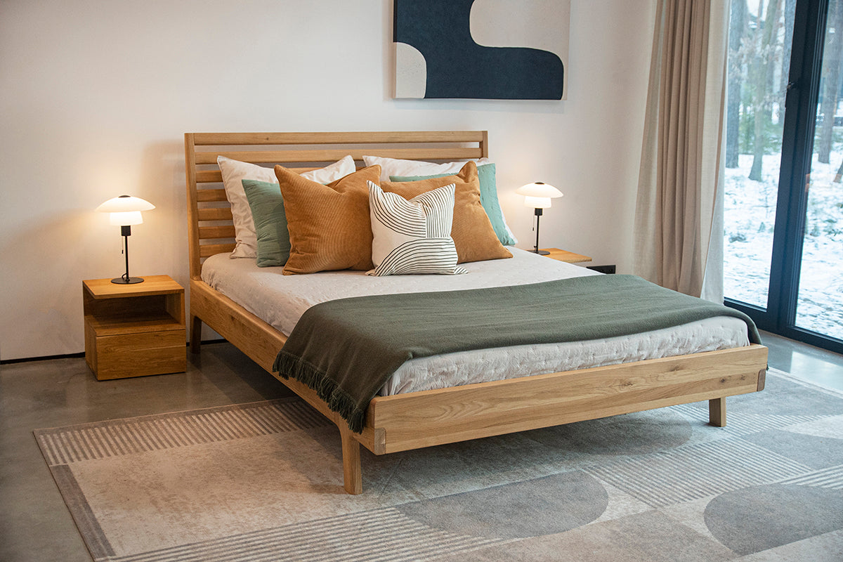 Kiko Oak Bed - WOO .Design