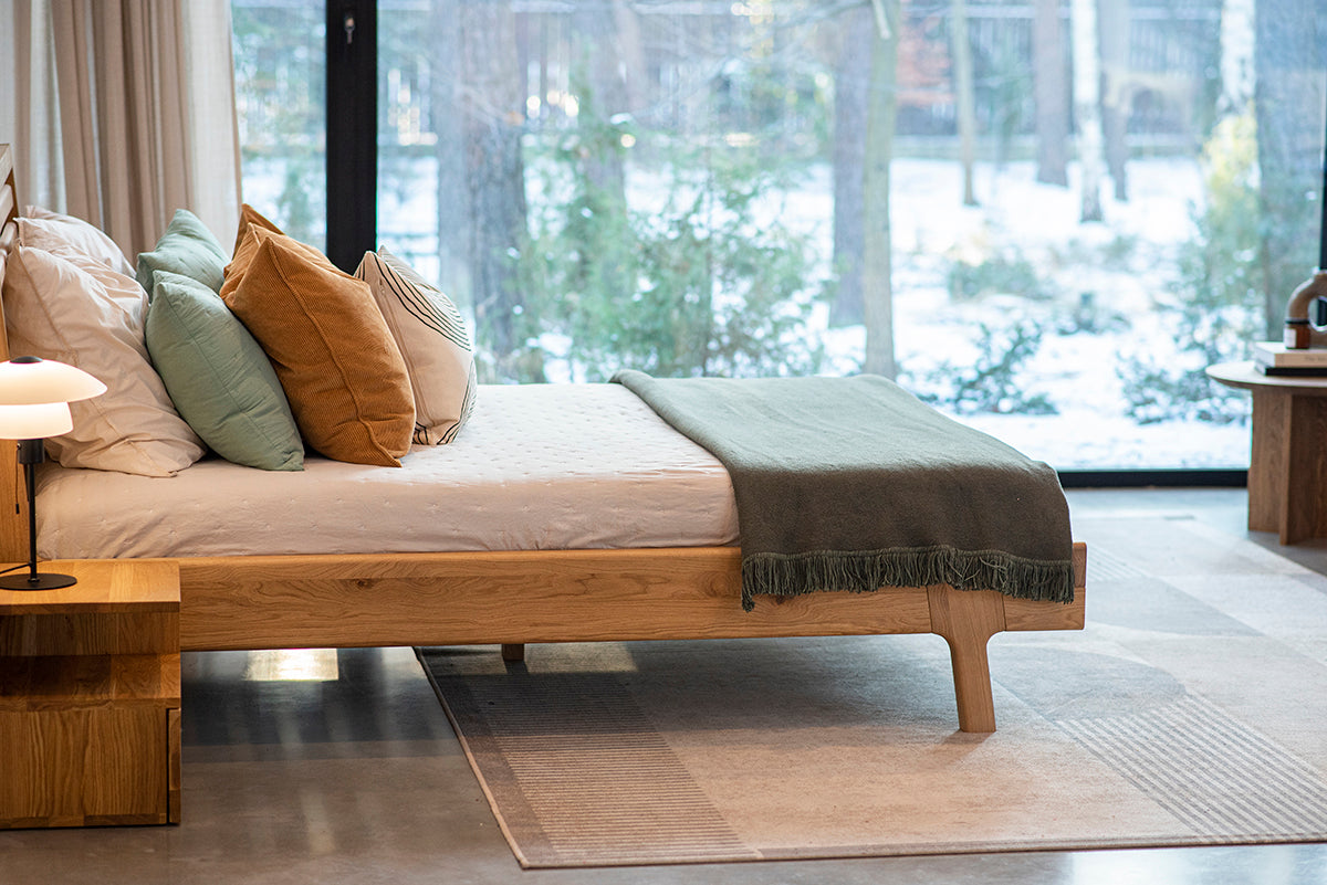 Kiko Oak Bed - WOO .Design