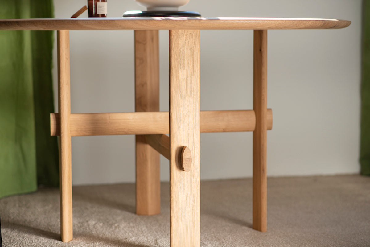Olio Oak Round Dining Table