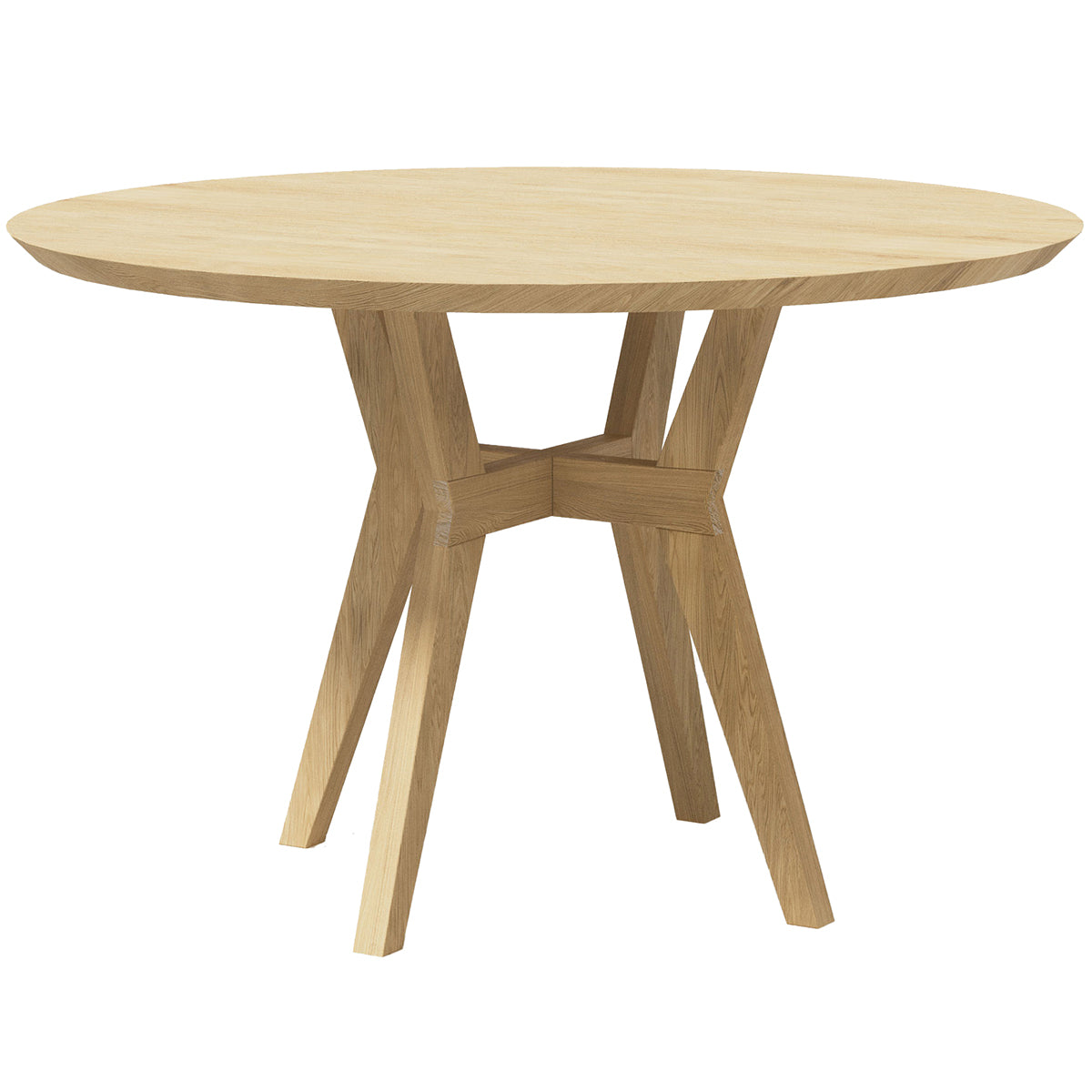 Piko Oak Round Dining Table - WOO .Design