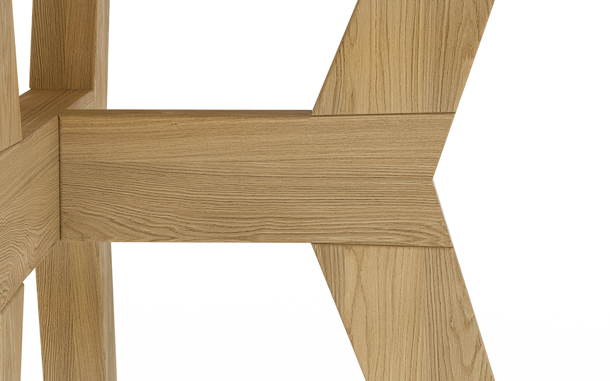 Piko Oak Round Dining Table - WOO .Design