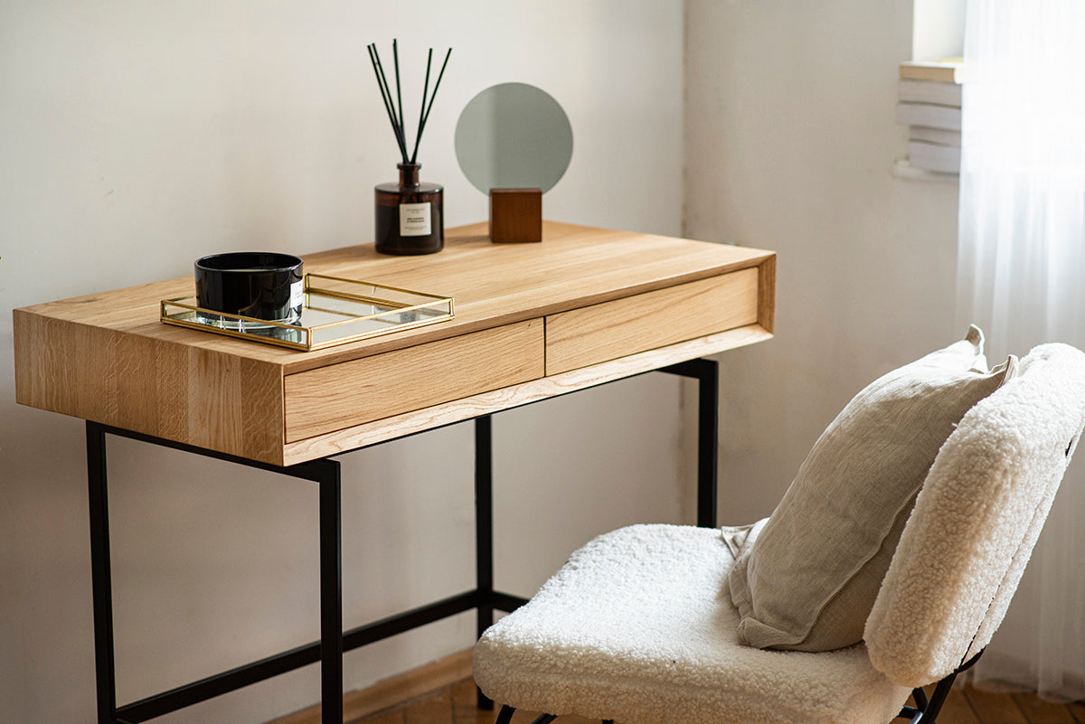 Rosto Oak Desk - WOO .Design