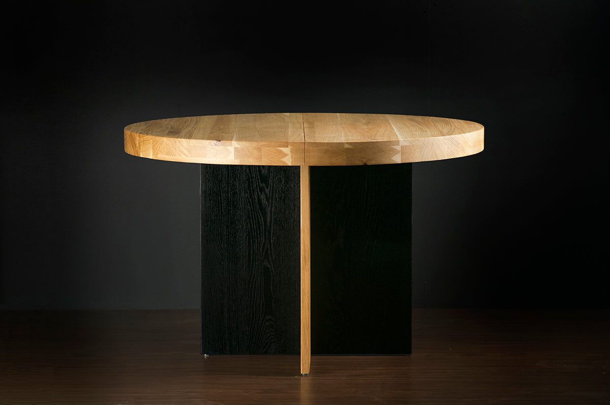 Rosto Oak Round Dining Table - WOO .Design