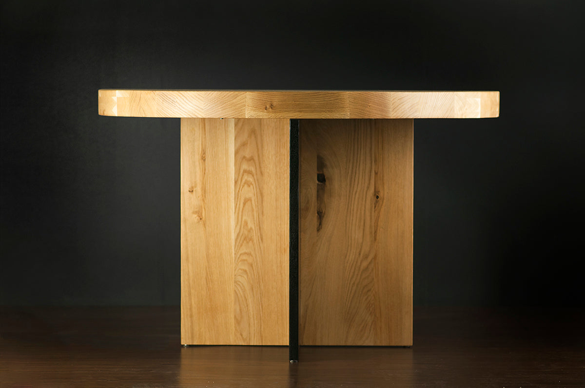 Rosto Oak Round Dining Table - WOO .Design