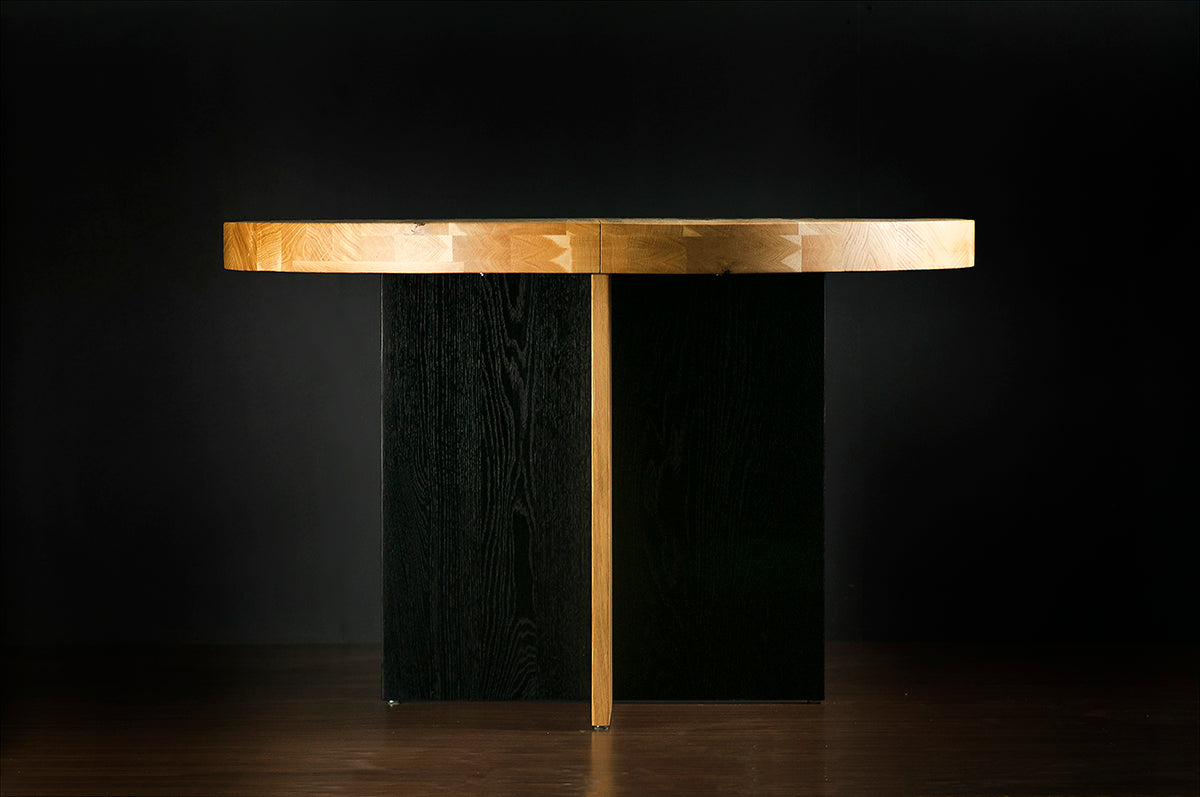 Rosto Oak Round Dining Table - WOO .Design