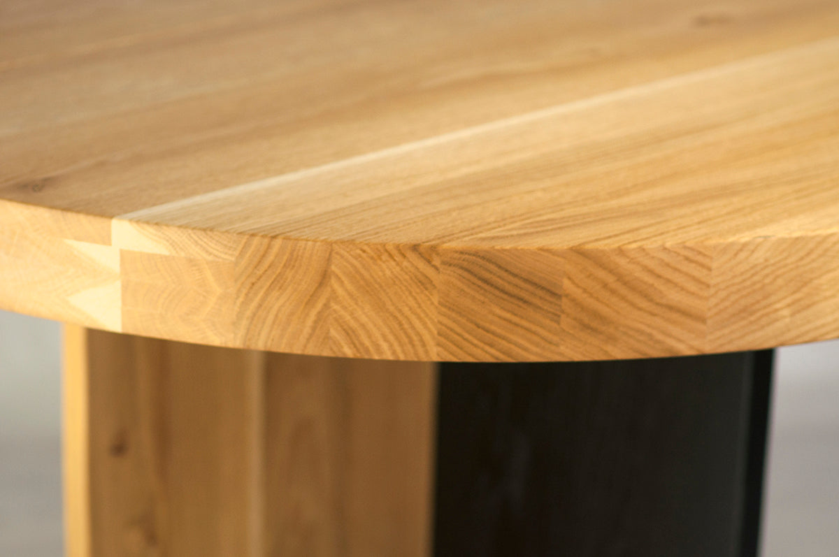 Rosto Oak Round Dining Table