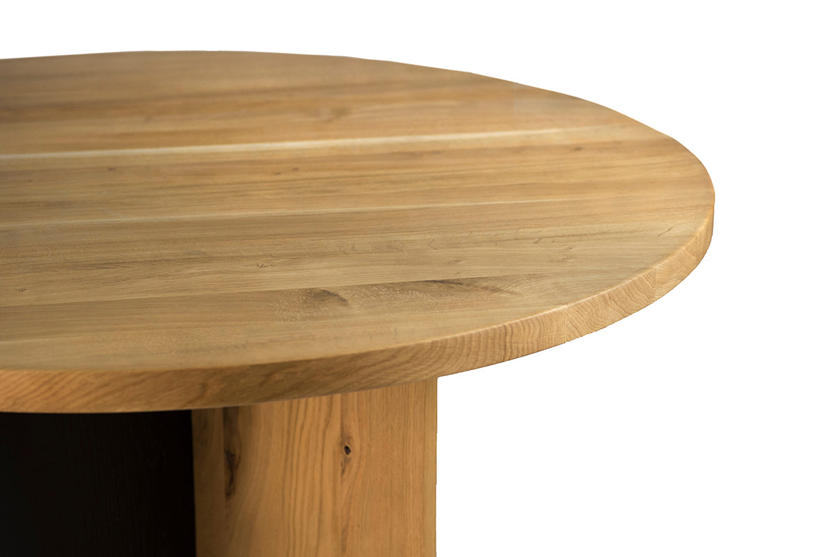 Rosto Oak Round Dining Table - WOO .Design