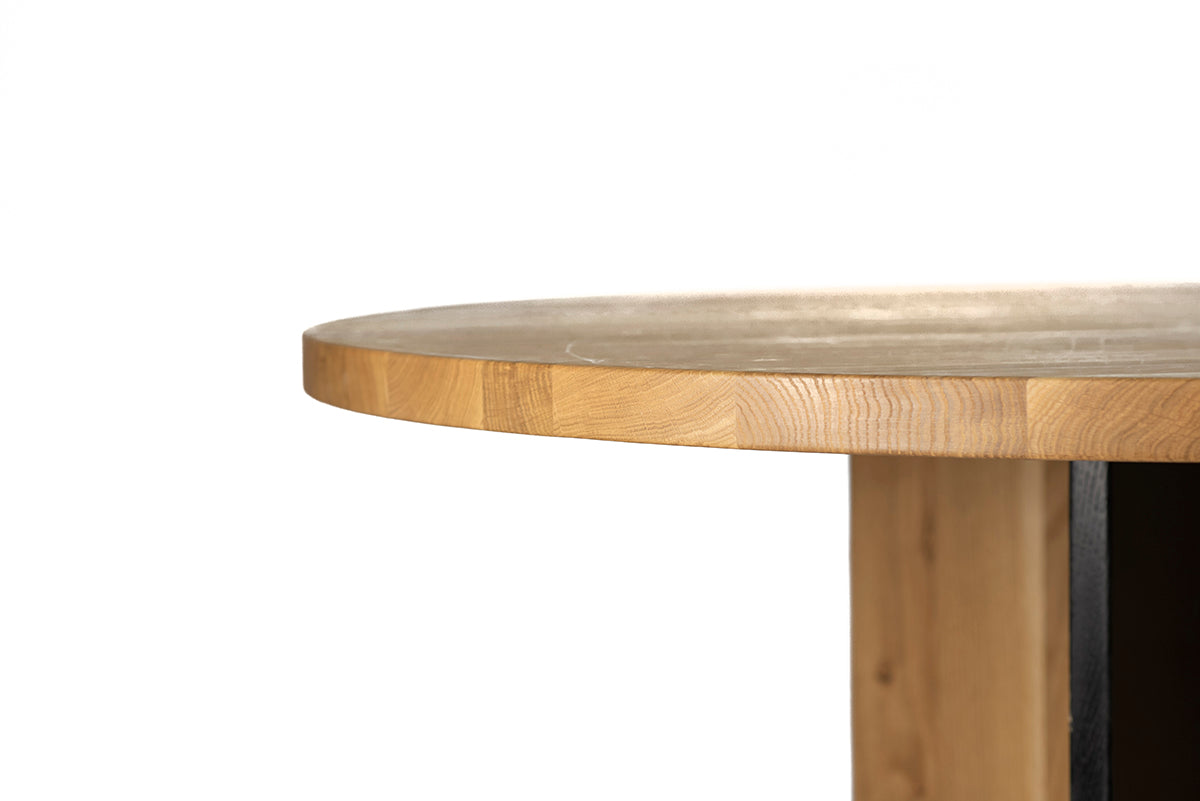 Rosto Oak Round Dining Table