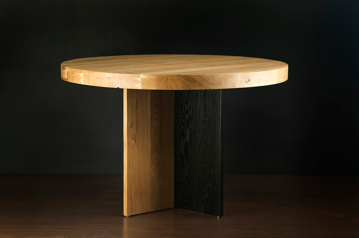 Rosto Oak Round Dining Table - WOO .Design