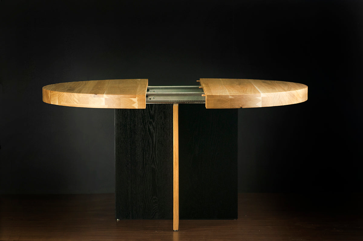 Rosto Oak Round Dining Table - WOO .Design