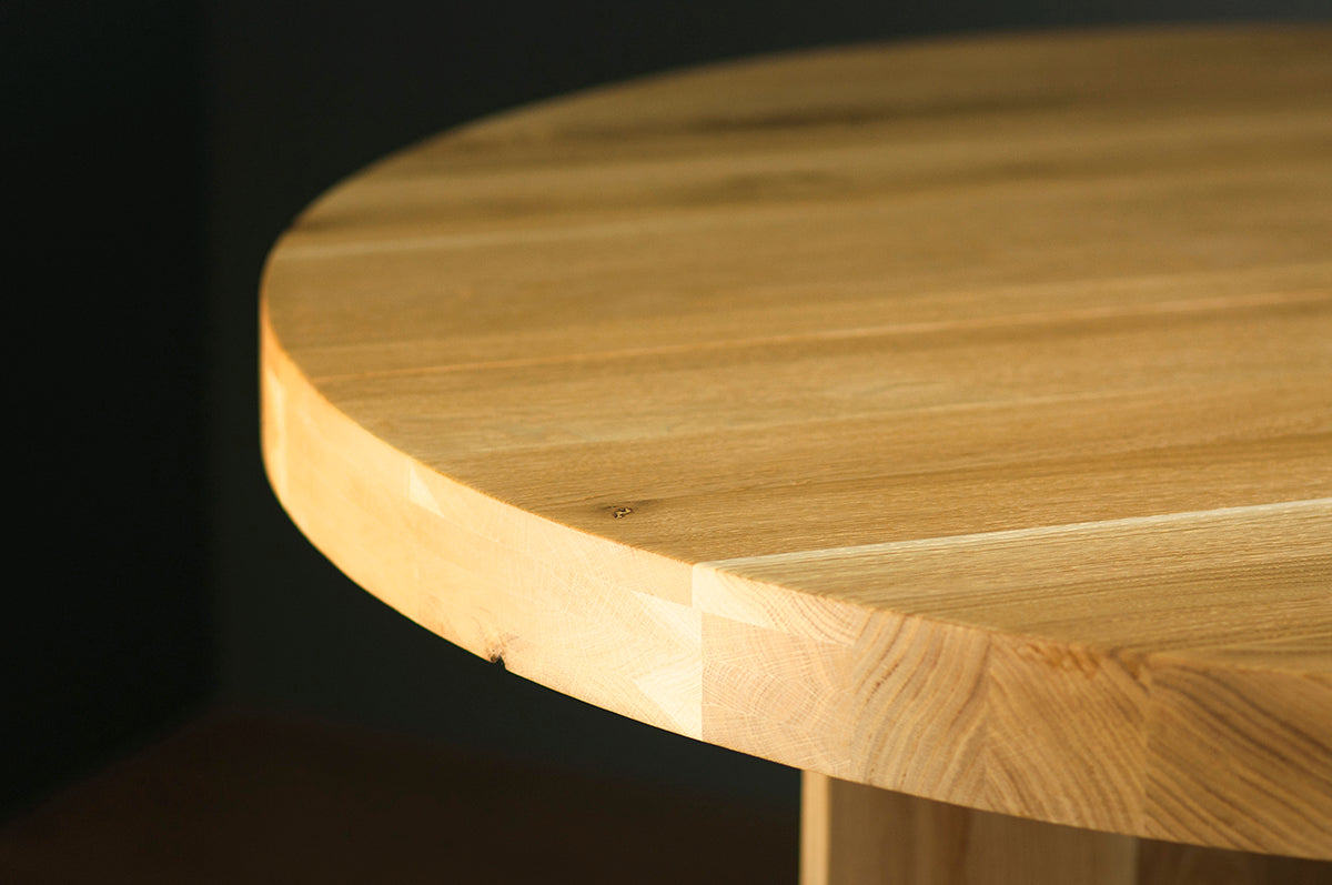 Rosto Oak Round Dining Table