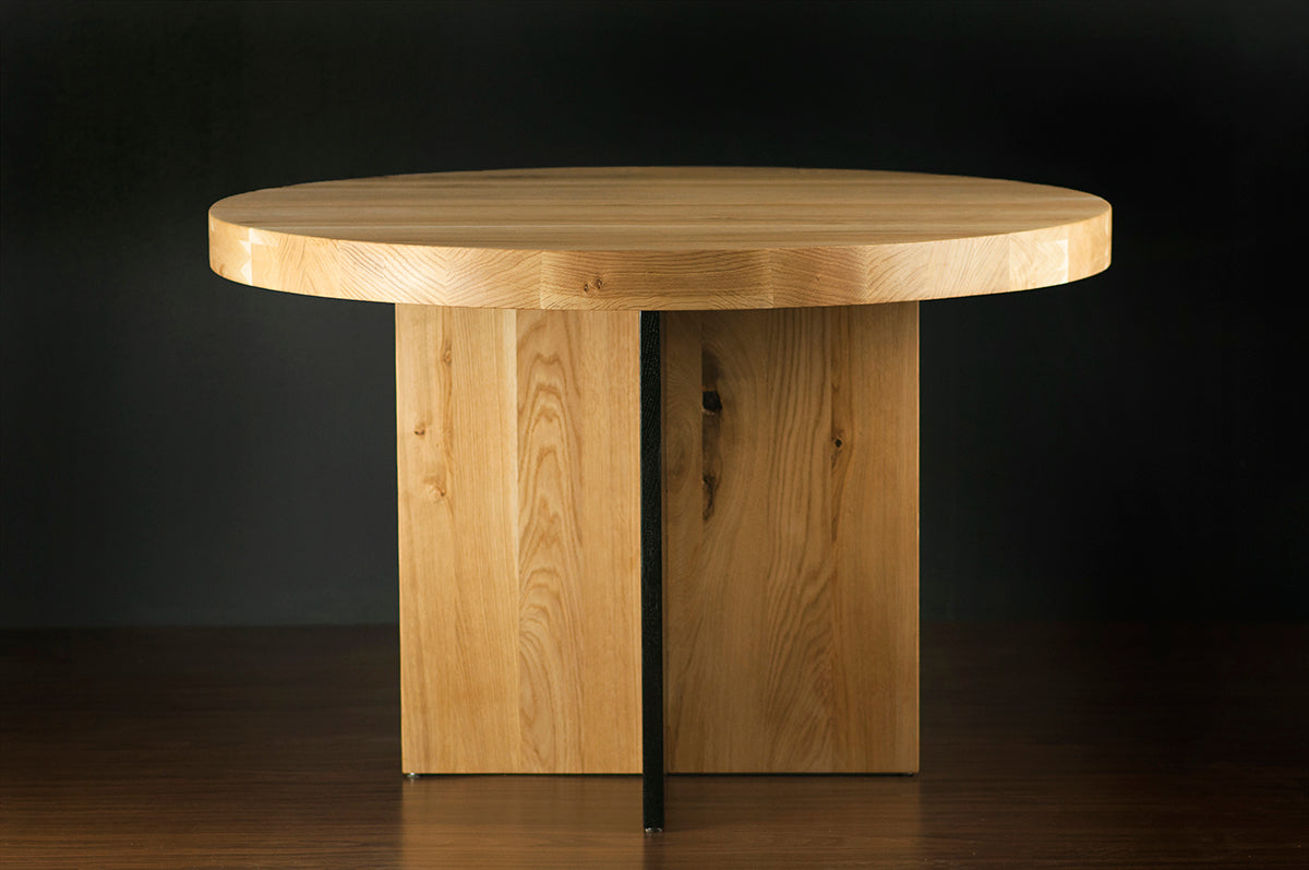 Rosto Oak Round Dining Table