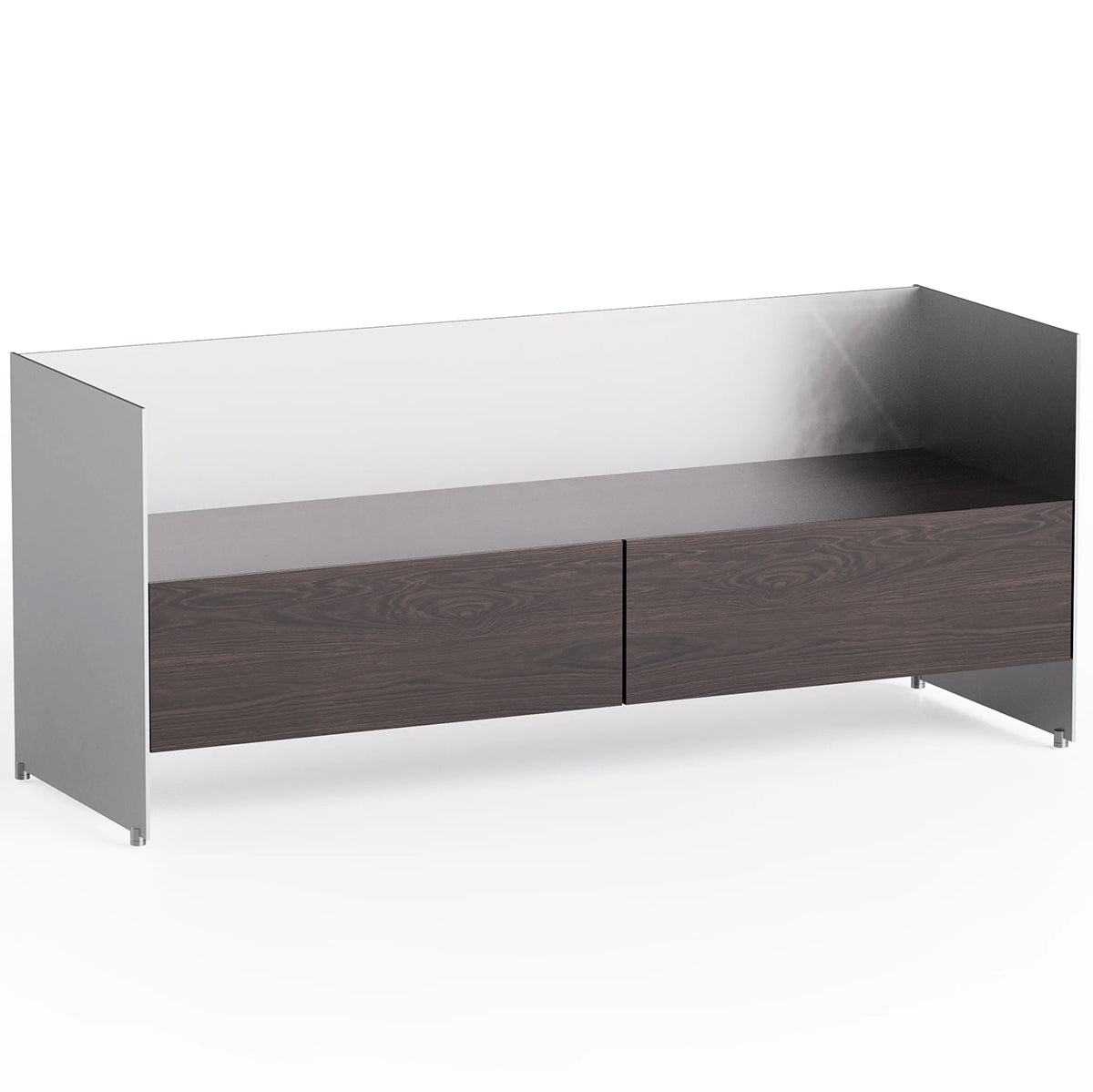 Aloox Oak Wood Open Cabinet