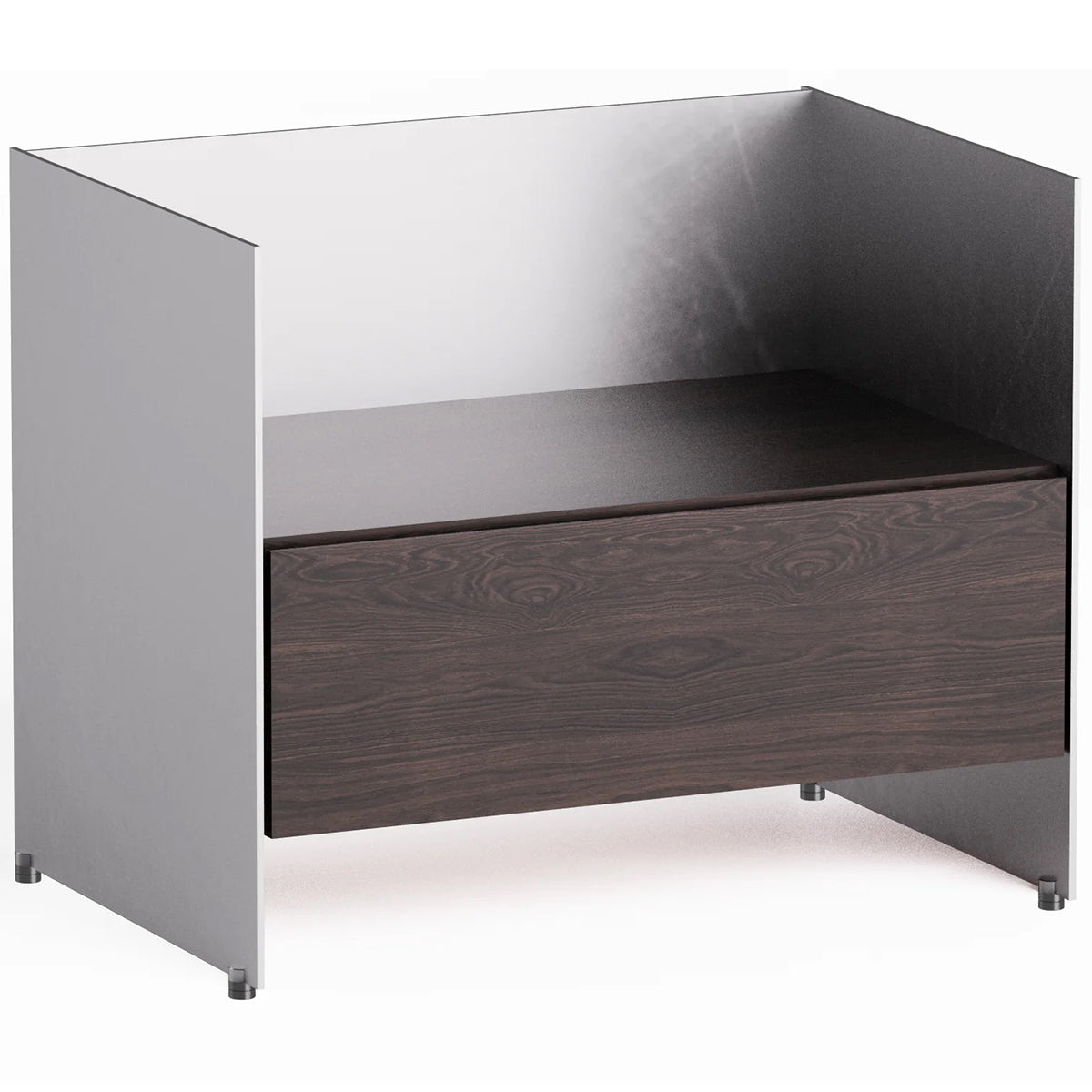 Aloox 60 Oak Wood Open Night Stand
