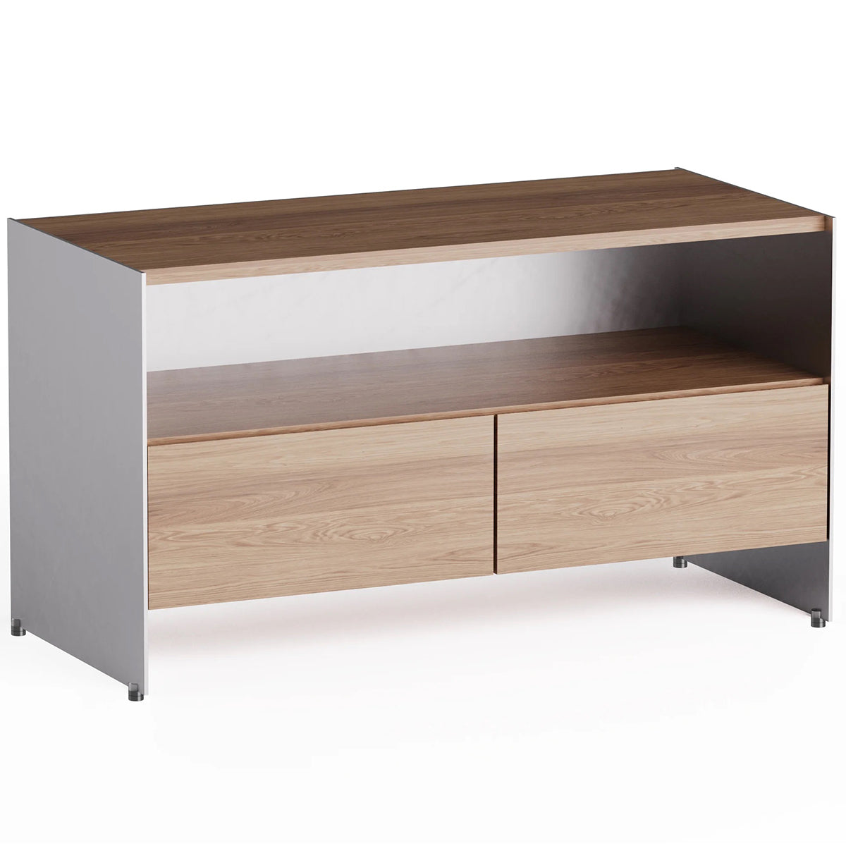 Aloox Oak Wood Half Cabinet
