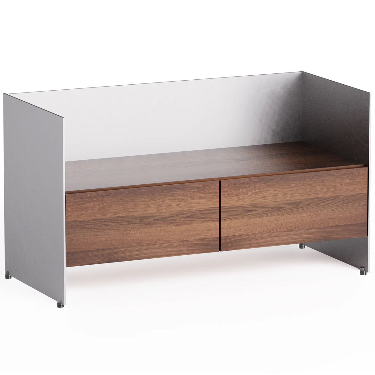 Aloox Oak Wood Open Cabinet