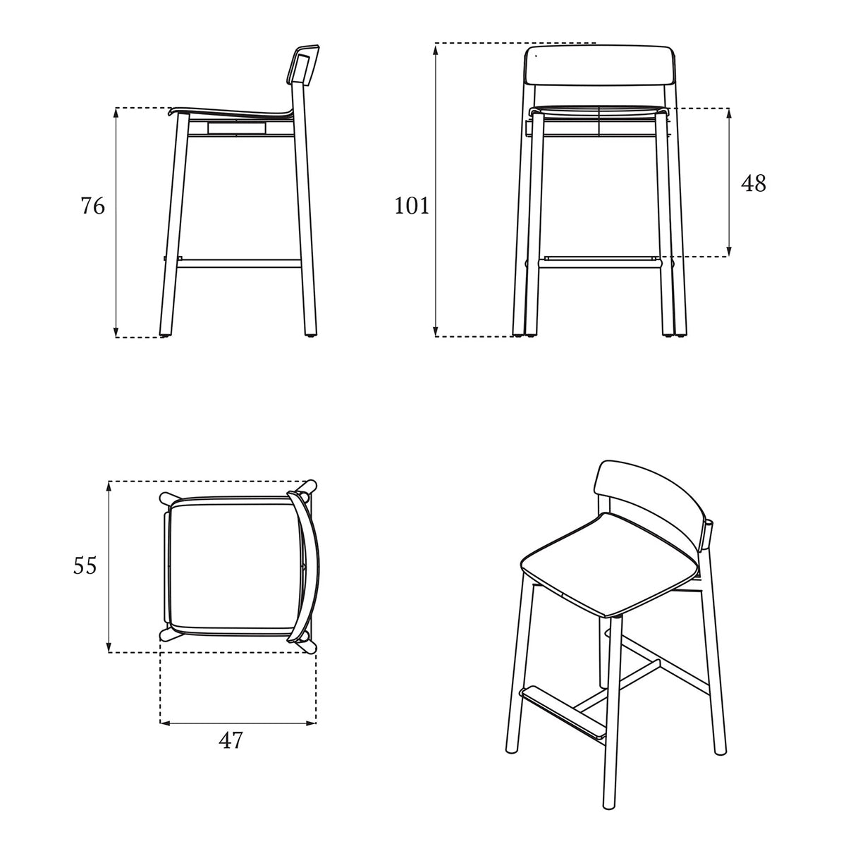 Arche Bar Stool