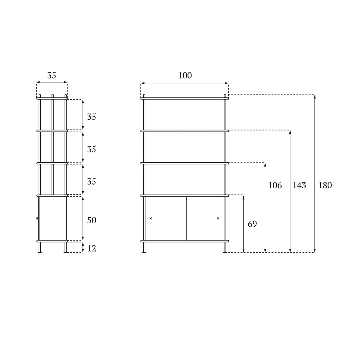 BAVA 100 Shelving System