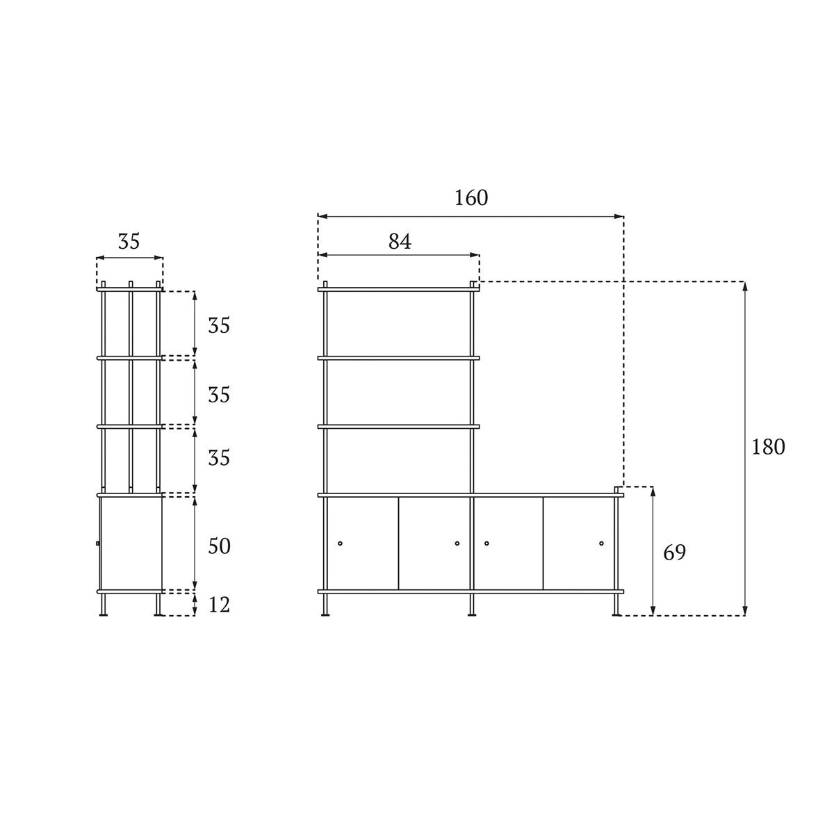 BAVA 160 Shelving System