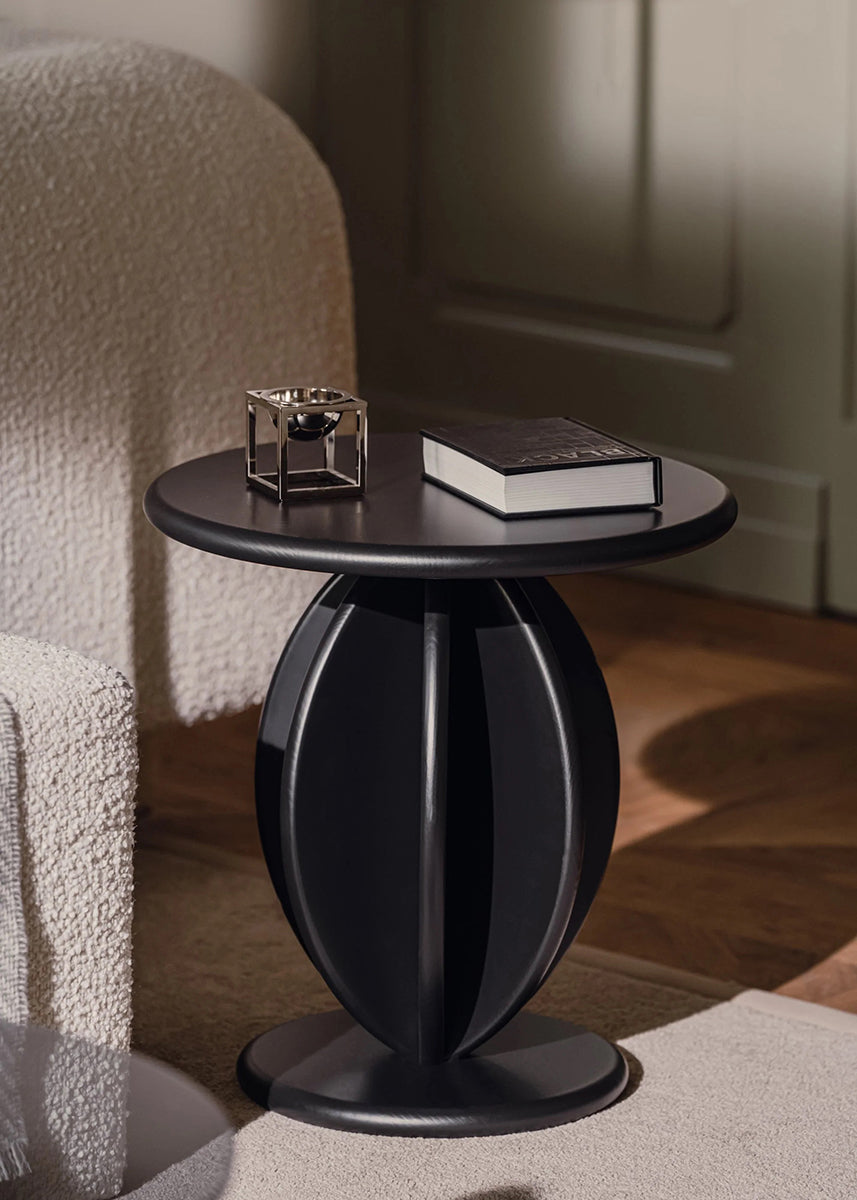Citrus High Ash Wood Side Table