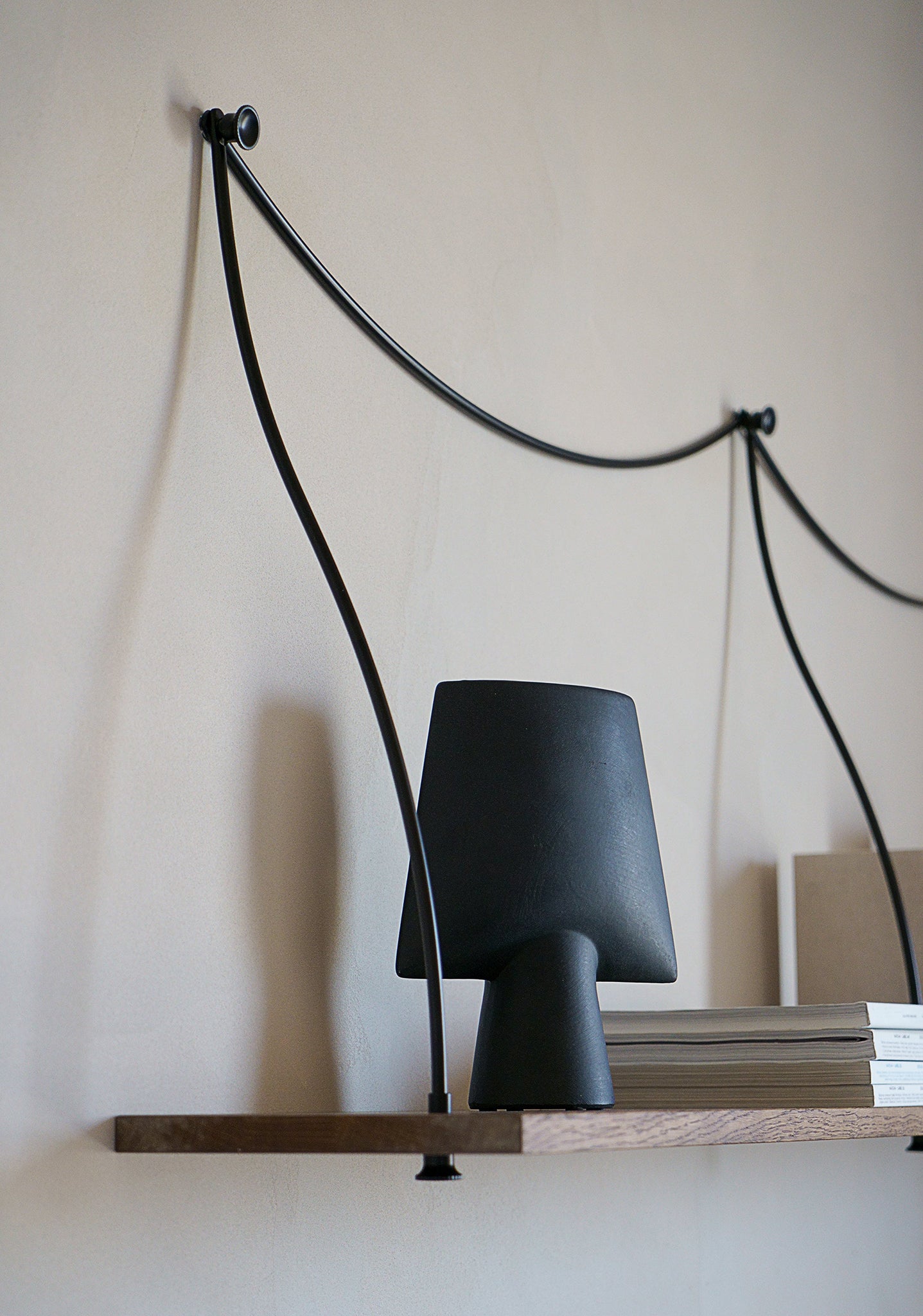 Ferro Duo Oak Wood Shelf