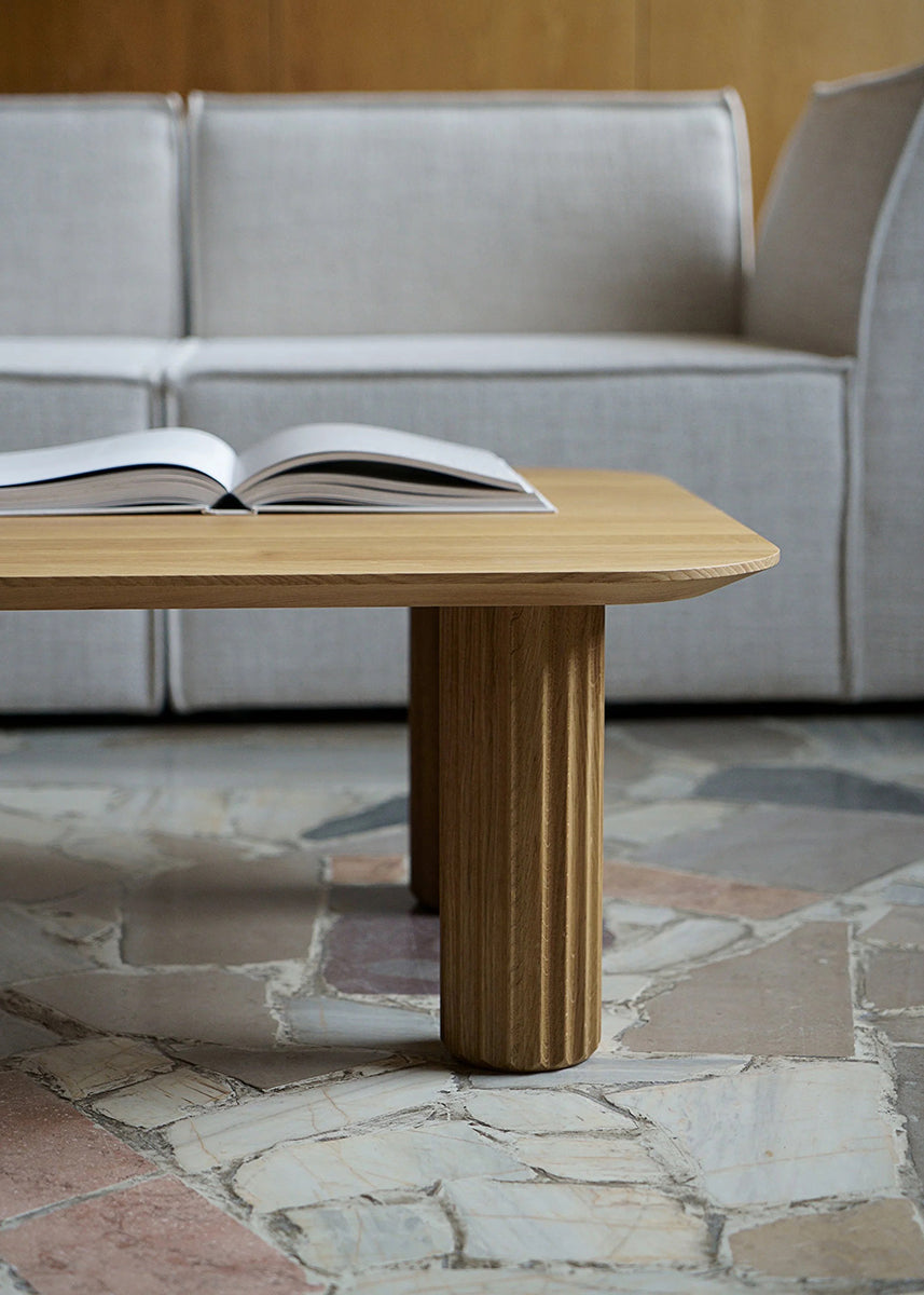 Filar Low Oak Wood Coffee Table