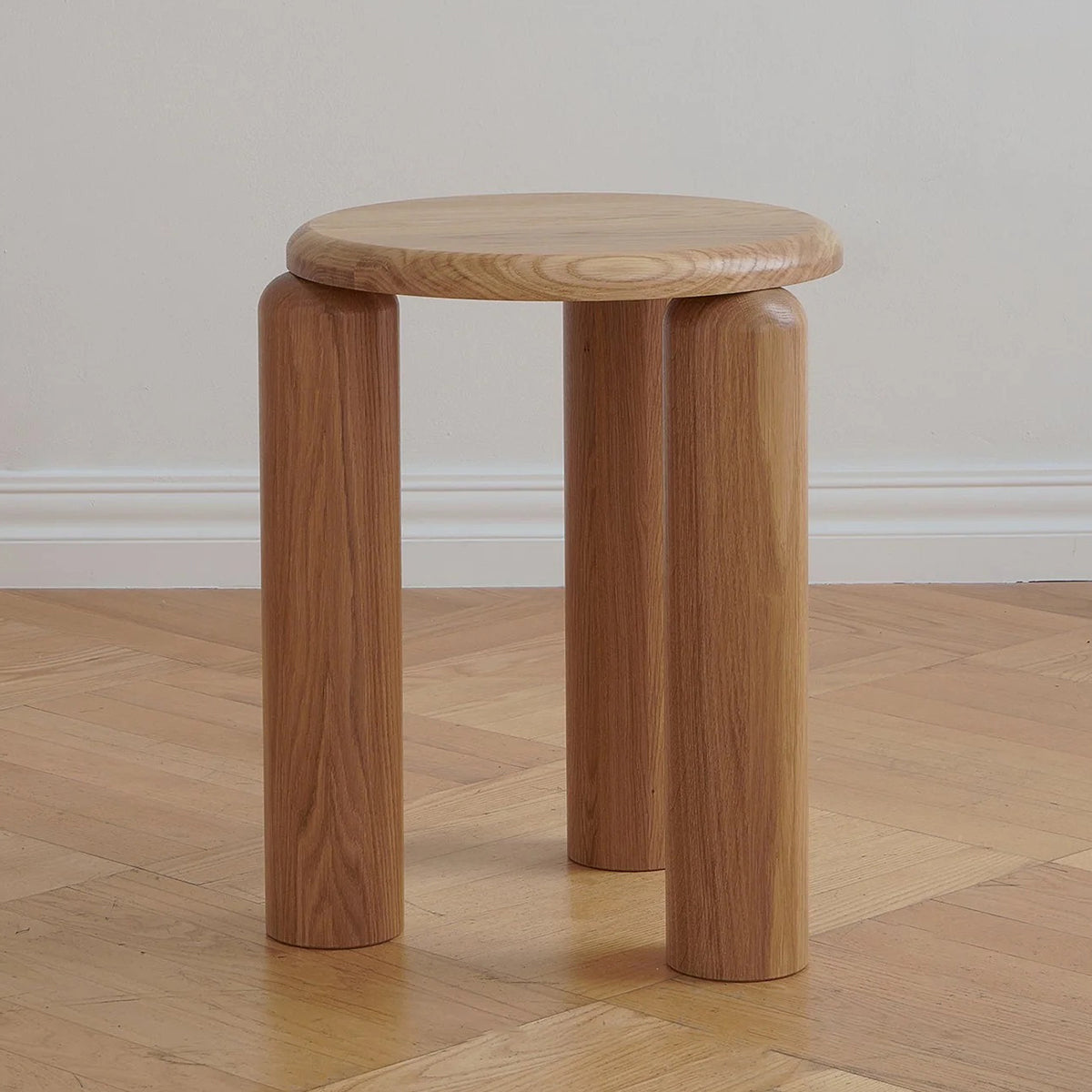 Neo High Oak Wood Side Table