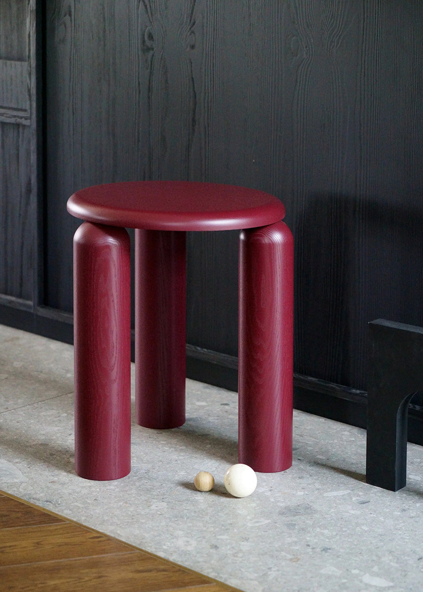 Neo High Ash Wood Side Table