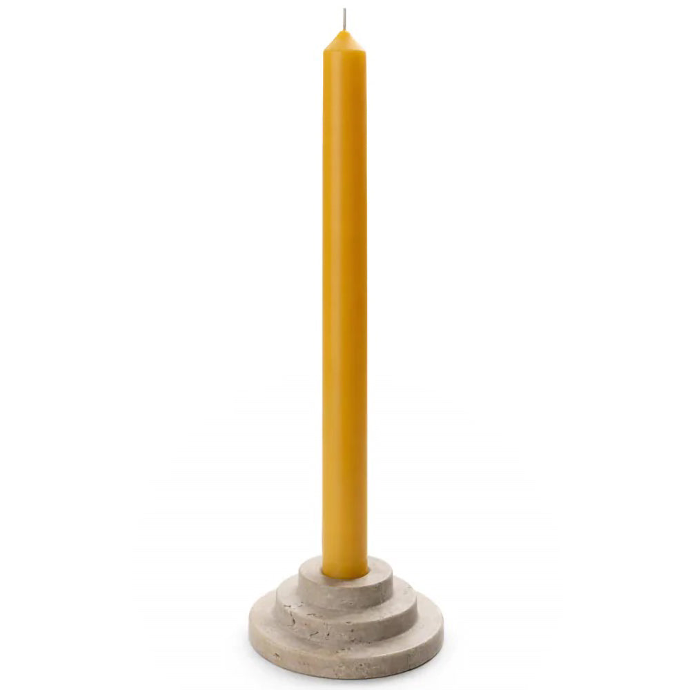 Rokk Travertino Romano Candle Holder