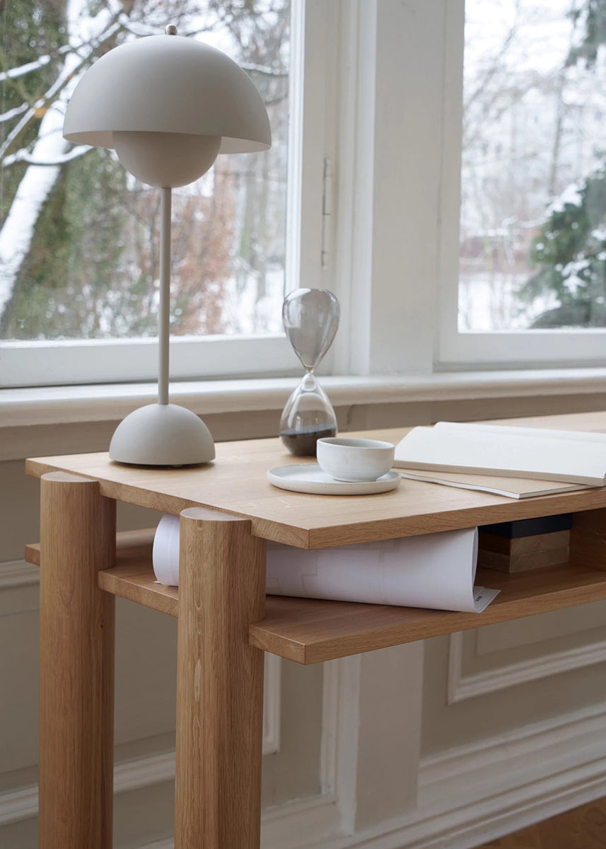 Bold Oak Wood Desk
