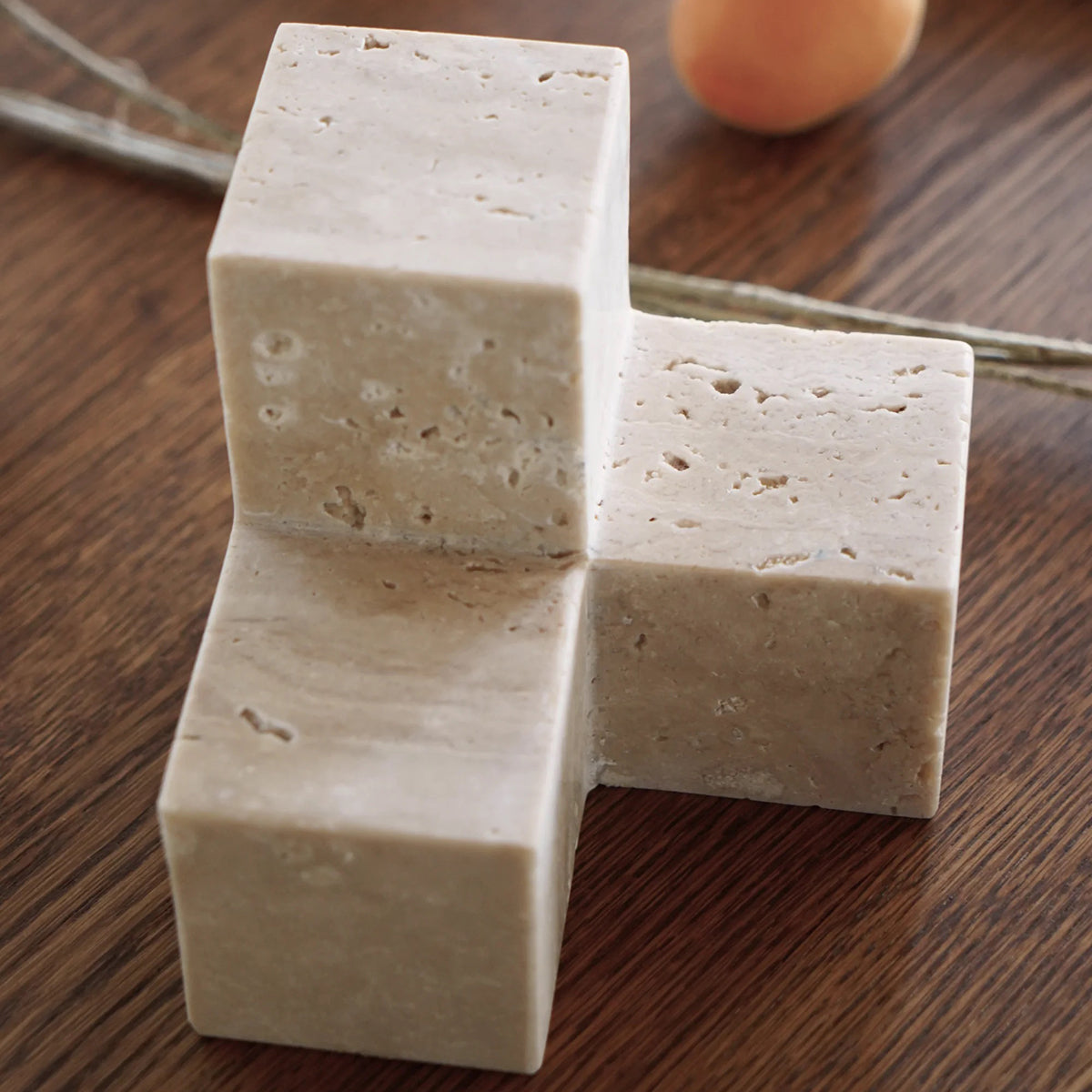 Tero Travertine Bookend