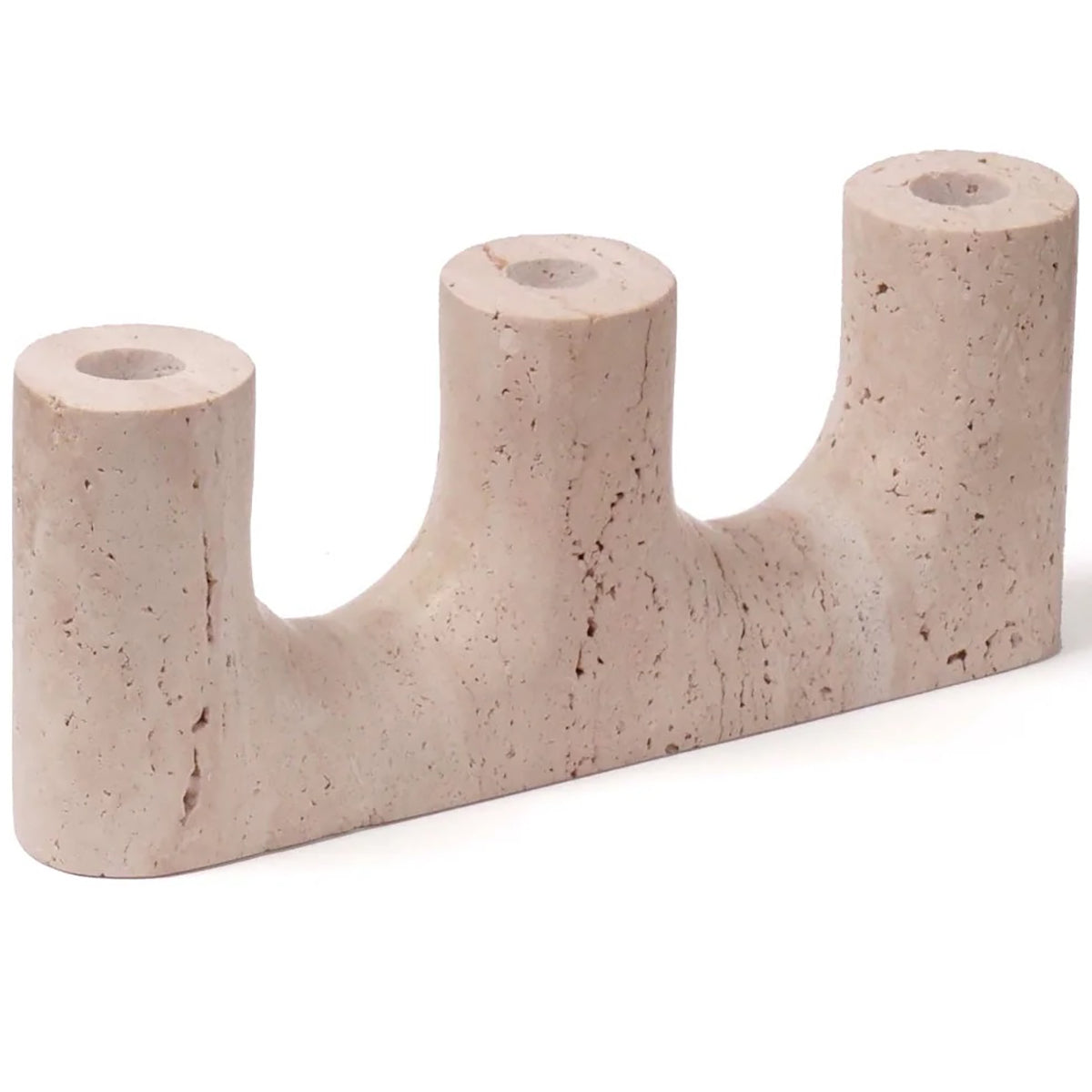 Trilo Travertino Romano Candle Holder