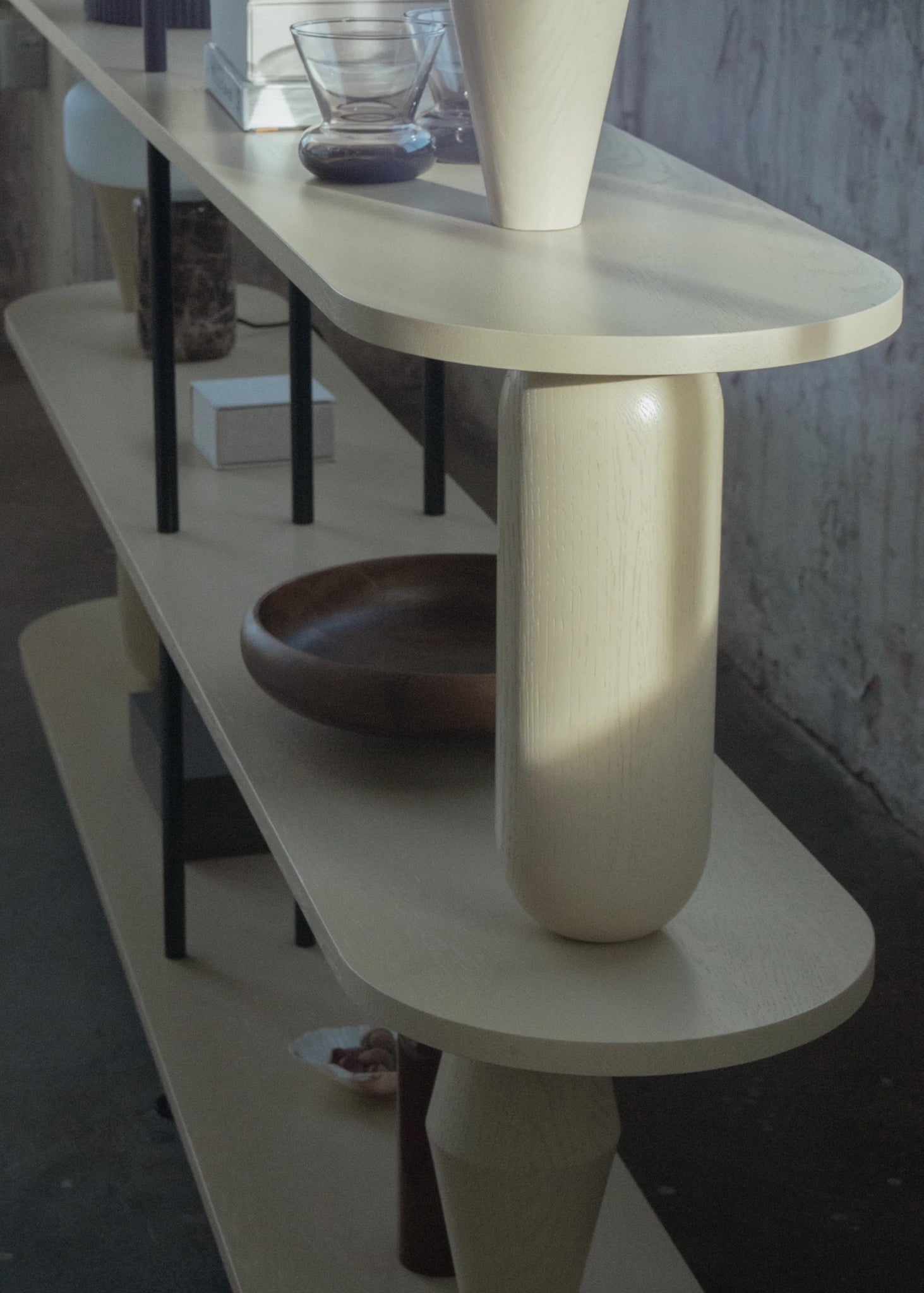 Vazoo Duo 4 Oak Wood Bookcase