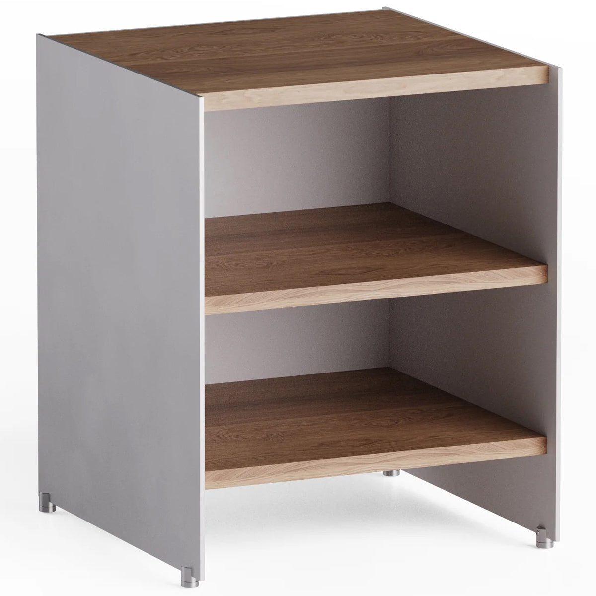 Aloox Oak Wood Shelves Night Stand