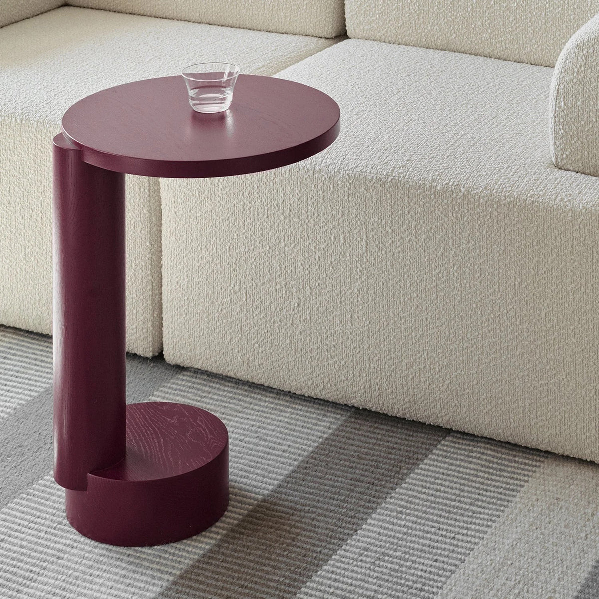 Bold Oak Wood Side Table