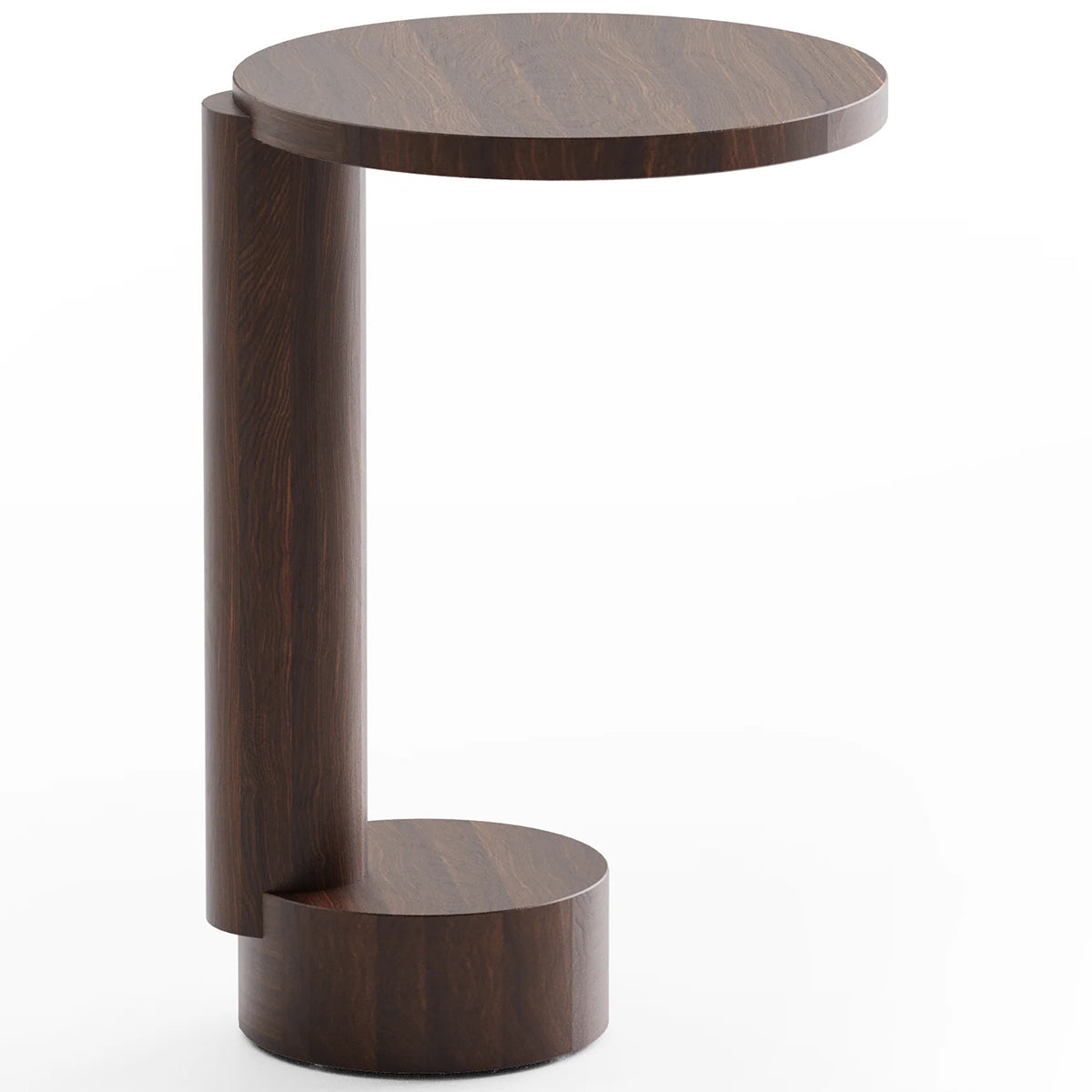 Bold Oak Wood Side Table