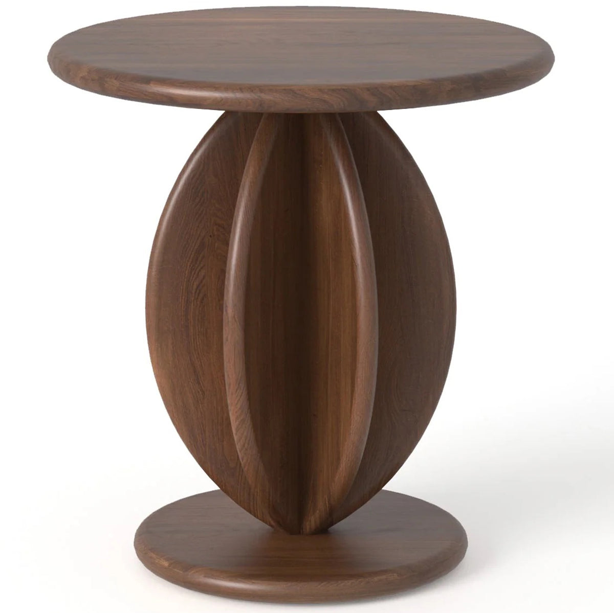 Citrus High Oak Wood Side Table