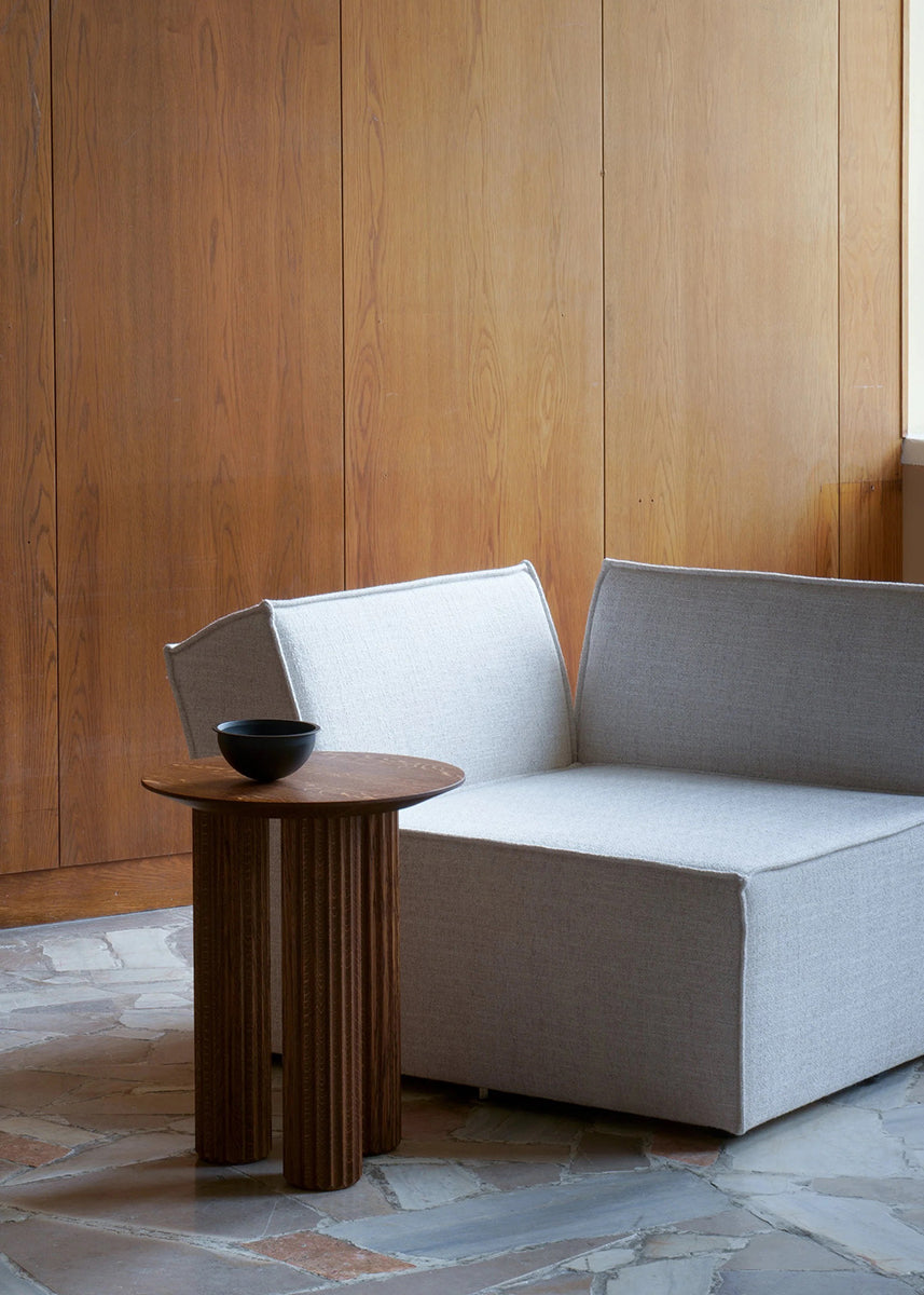 Filar High Oak Wood Side Table