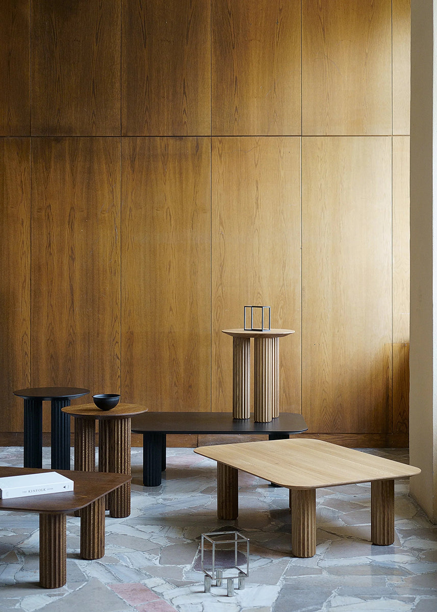 Filar High Ash Wood Side Table