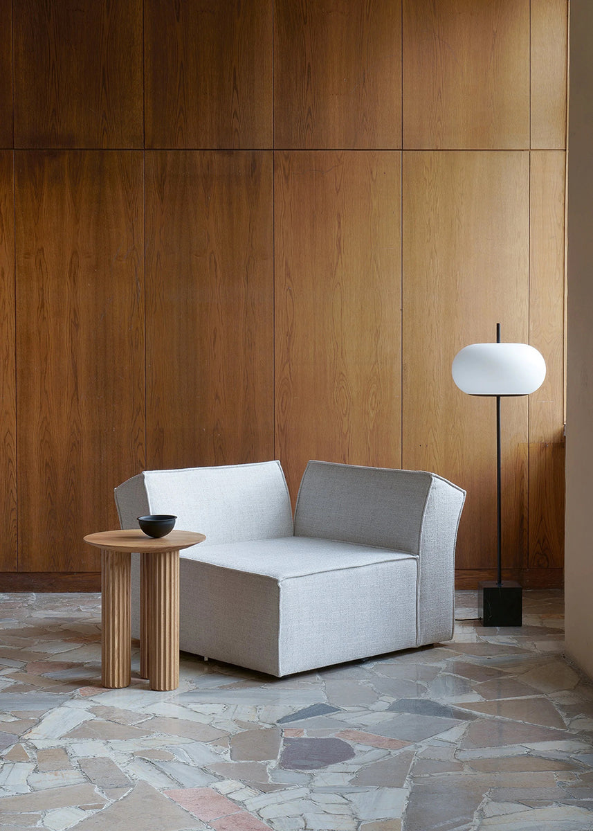 Filar High Oak Wood Side Table