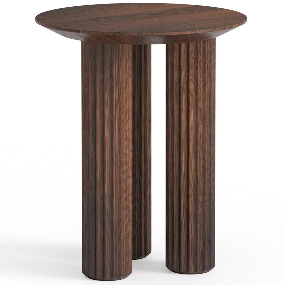 Filar High Oak Wood Side Table
