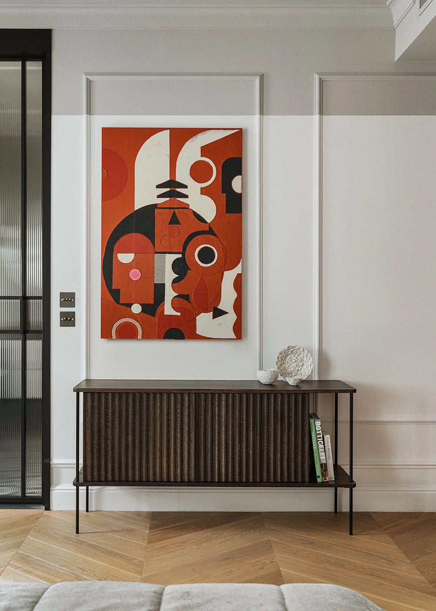 Maya 2 Oak Wood Cabinet