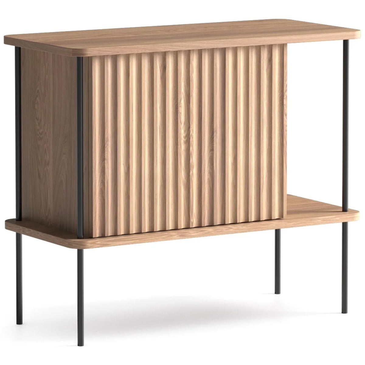 Maya Oak Wood Cabinet