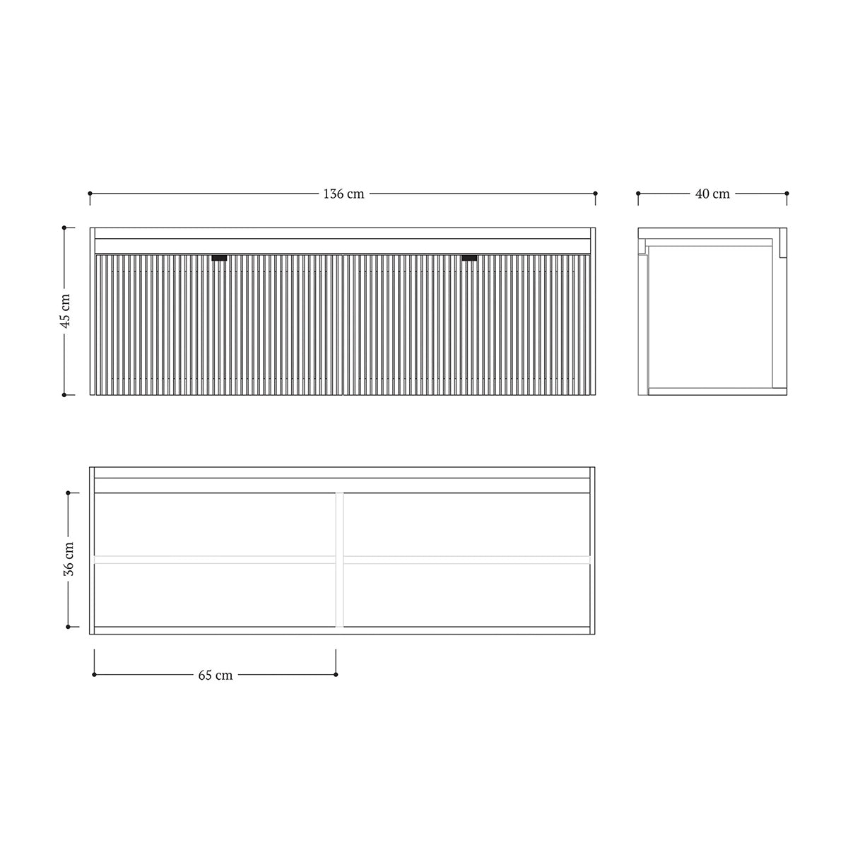 Media 2 Oak Wood TV Unit