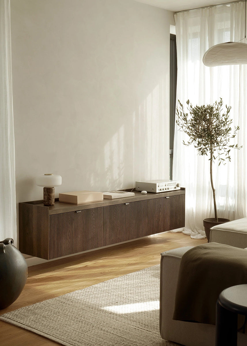 Media 3 Oak Wood TV Unit