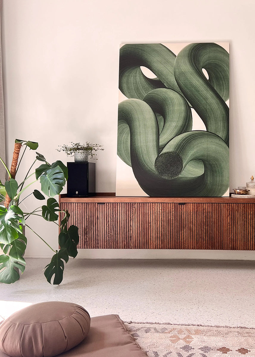 Media 3 Oak Wood TV Unit
