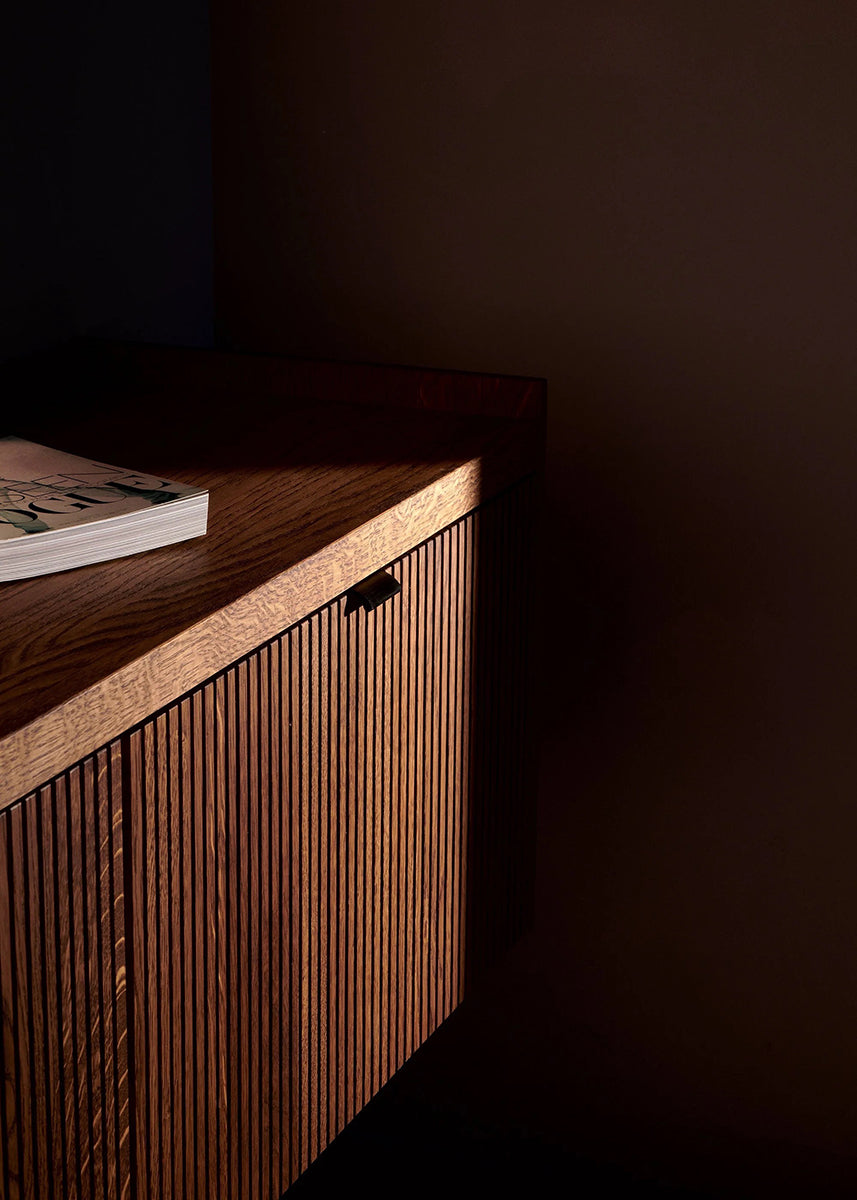 Media 2 Oak Wood TV Unit