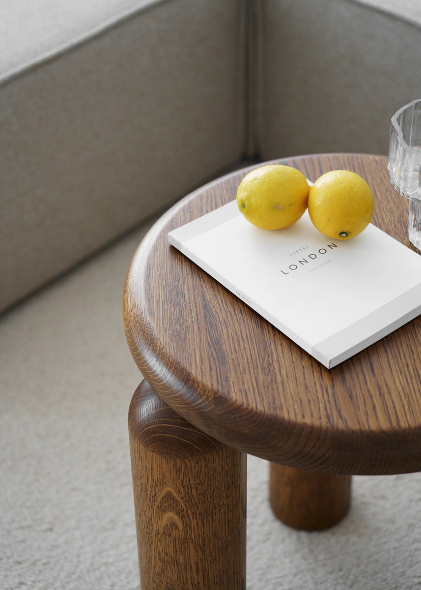 Neo High Oak Wood Side Table