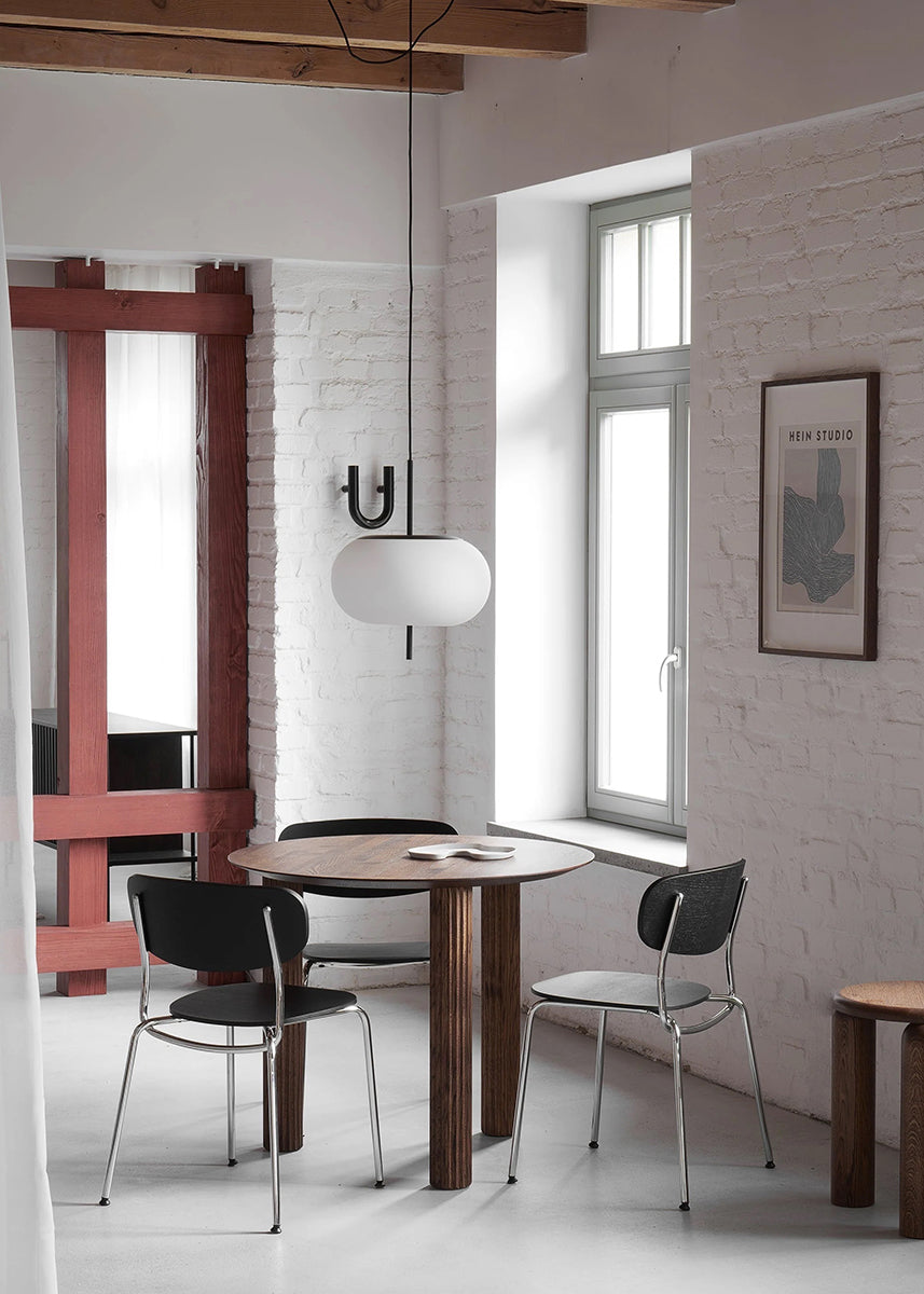 Filar Oak Wood Round Dining Table
